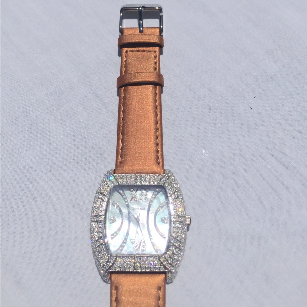Schandra Copper Rhinestone Watch - Picture 2 of 5
